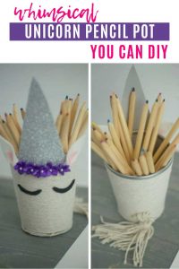 We know how much y'all love a good unicorn craft so today we have a special treat! Just in time for those back to school crafting sessions we've got a video tutorial to show you how to make a unicorn pencil pot, using a boring wire mesh holder you can pick up from the Dollar Tree!