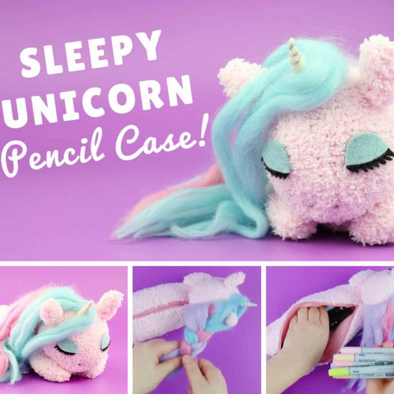 Unicorn Animals Cute Pencil Case Pink Funny School Pencil Cases