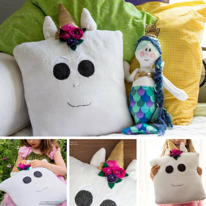 Every Unicorn Fan Needs a DIY Snuggle Buddy Pillow Like This One