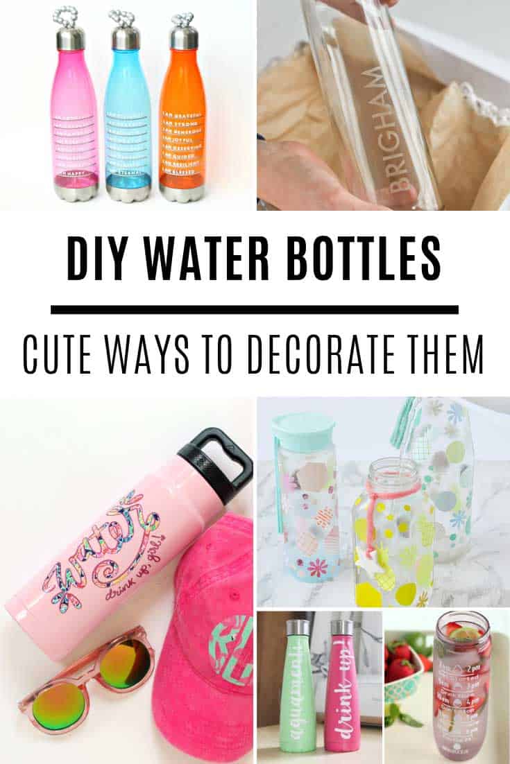 Motivate yourself to stay hydrated by decorating your water bottle! We have so many cute projects for you to try this weekend - and a free food log and water tracker printable for you to use in your planner!