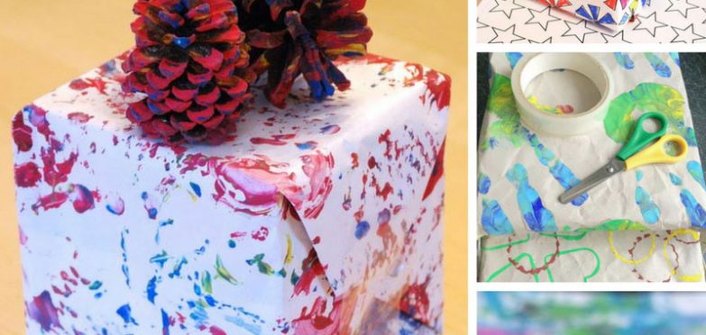 Loving this DIY wrapping paper - and the kids will have so much fun making it!
