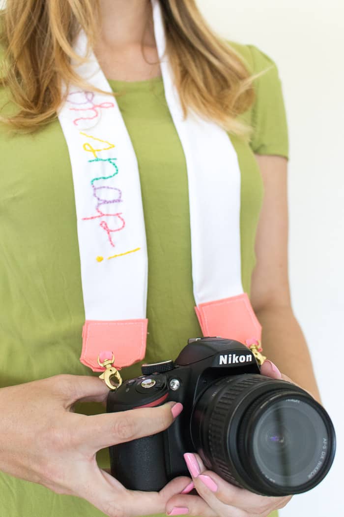 DIY camera straps make great gifts