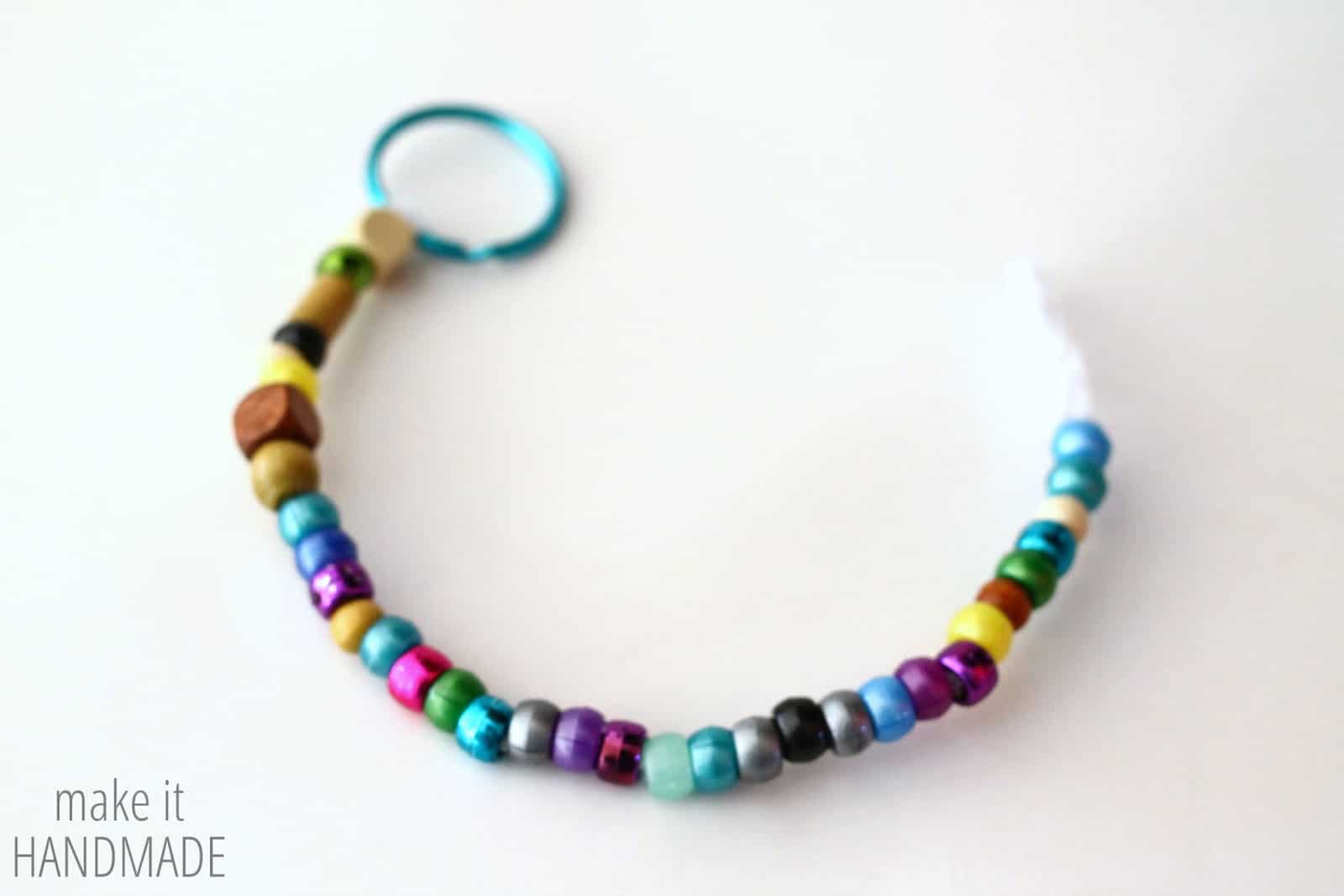 Beaded Keychain Kids Craft