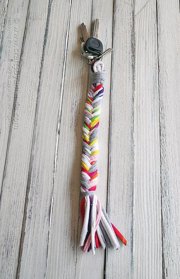 Braided Tshirt Keychain