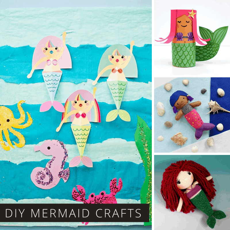 Loving these DIY mermaid crafts! So many ideas for things to make that kids and grownups will enjoy