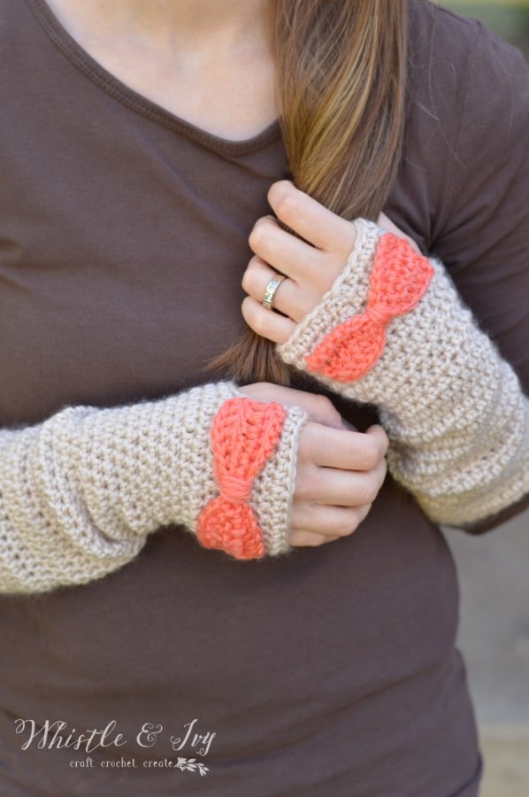 16 Pretty Crochet Arm Warmers and Fingerless Gloves - Whistle and Ivy