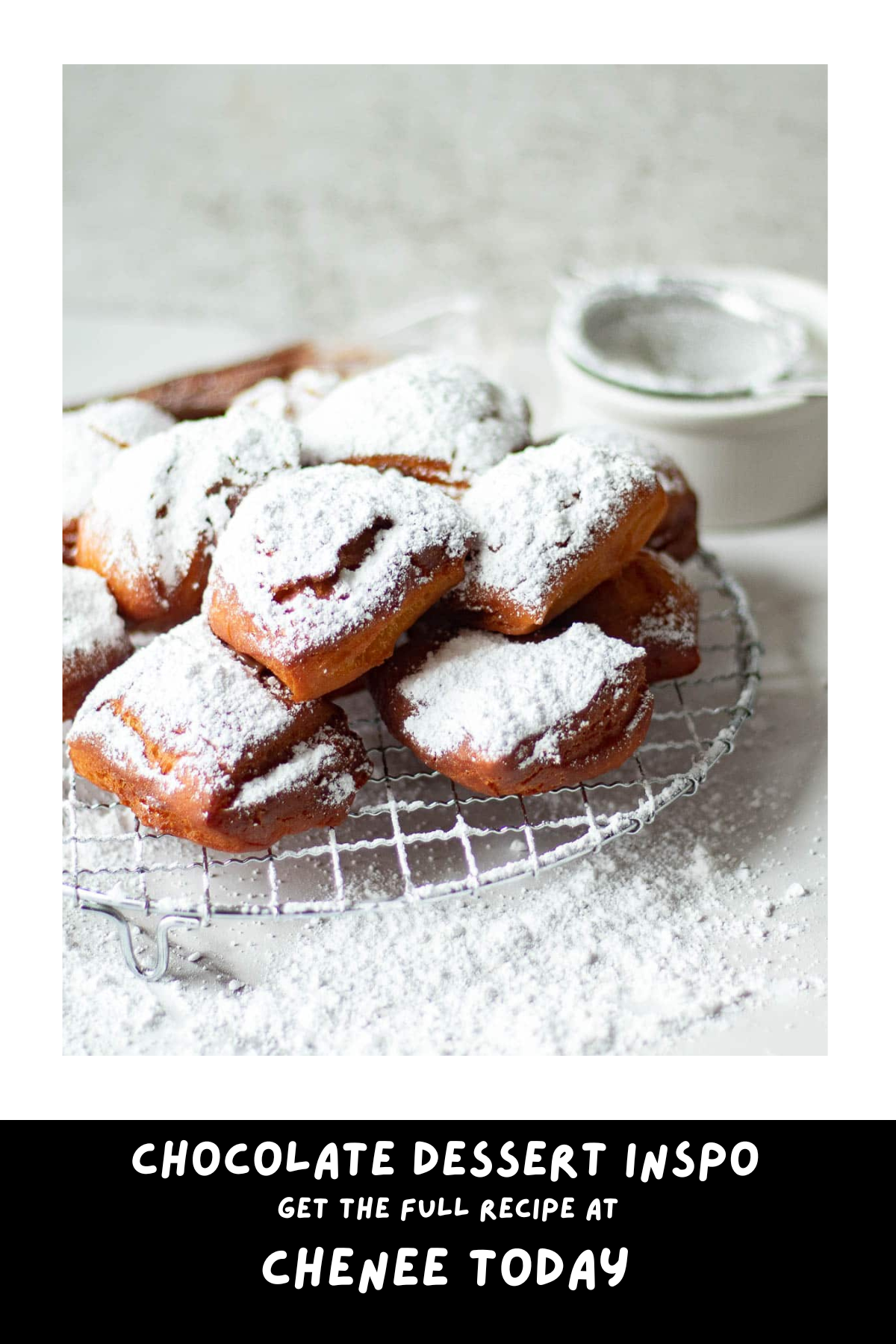 Imagine warm, pillowy beignets – with a chocolate twist! These light and airy bites are fried to perfection and dusted with powdered sugar. Perfect as a brunch treat or as a special snack, these chocolate beignets will have everyone reaching for “just one more.”