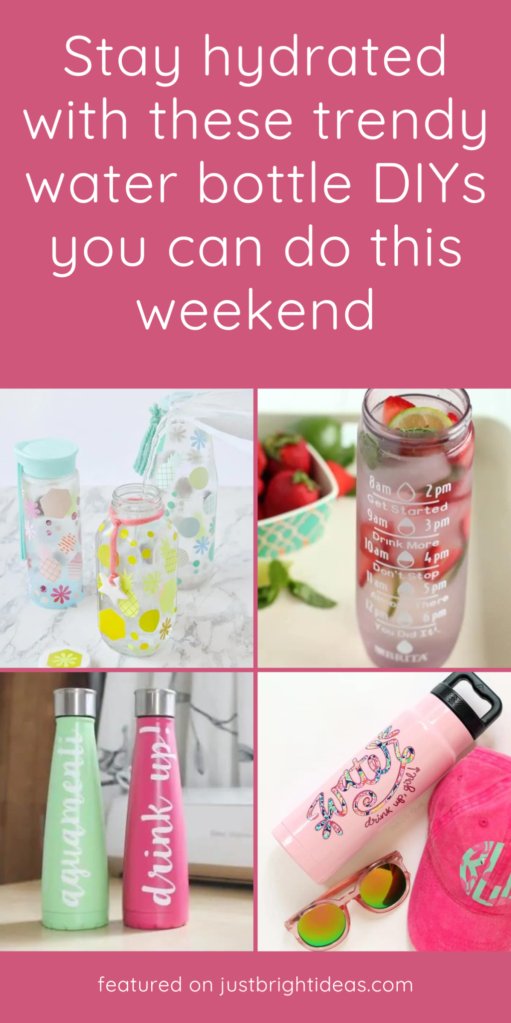 Stay hydrated with these trendy water bottle DIYs you can do this weekend