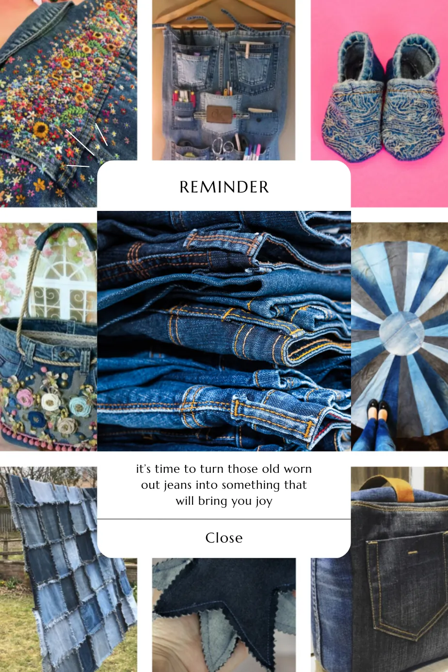 Looking for creative ways to use old jeans? These denim crafts DIY ideas are perfect for upcyclers, beginners, and anyone who loves turning scraps into something beautiful and useful. ♻️✨ #denimcraftsDIY #upcycledjeans #recycledfabric #craftideas #sustainableliving