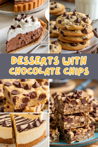 ?? 10 Irresistible Chocolate Chip Desserts You’ll Want on Repeat - Upgrade your dessert game with these chocolate chip-loaded treats! Whether you love chewy cookies, decadent cakes, or rich bars, these recipes will satisfy every sweet tooth. ?✨ #ChocolateLovers #BakingRecipes #SweetIndulgence #HomemadeGoodness #DessertTime