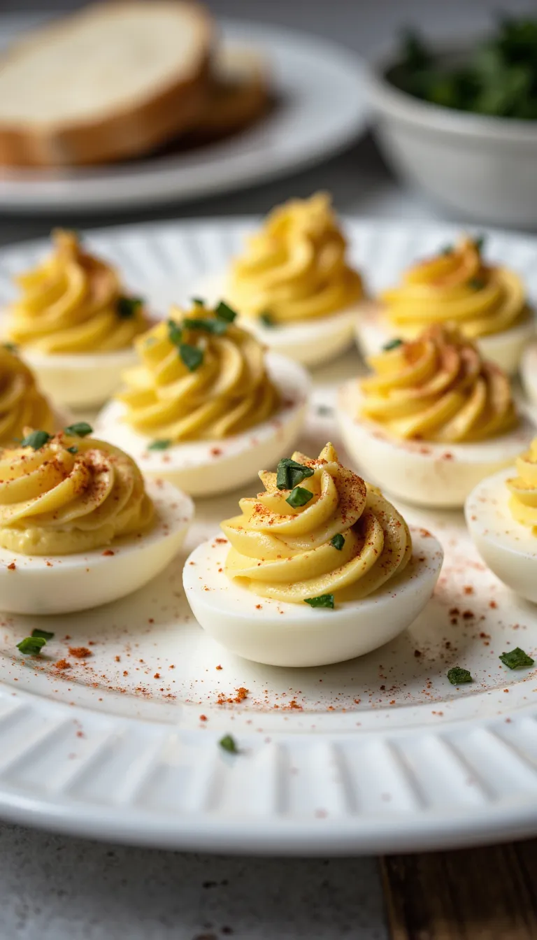These creamy herbed deviled eggs are an easy make-ahead Thanksgiving appetizer everyone loves!