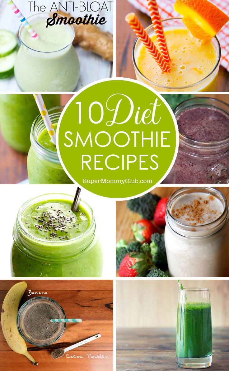These diet smoothie recipes look delicious - so much nicer than those store bought shakes!