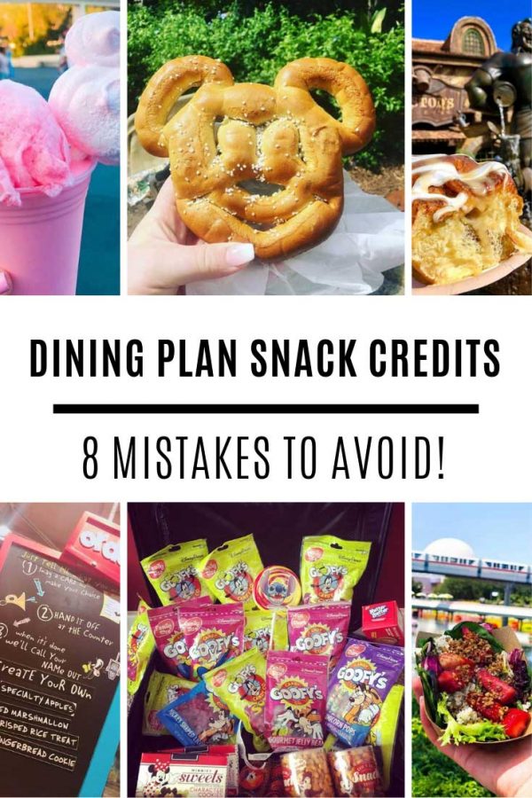 Don't make these mistakes with your Disney dining plan snack credits!