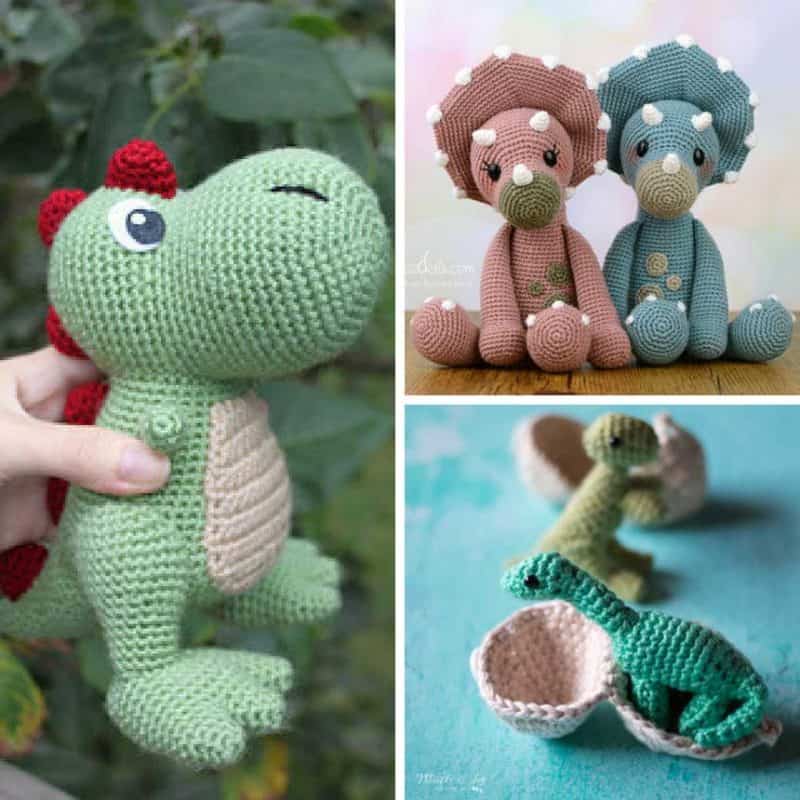 8 Adorable Dinosaur Crochet Patterns You'll Want to Make This Weekend!