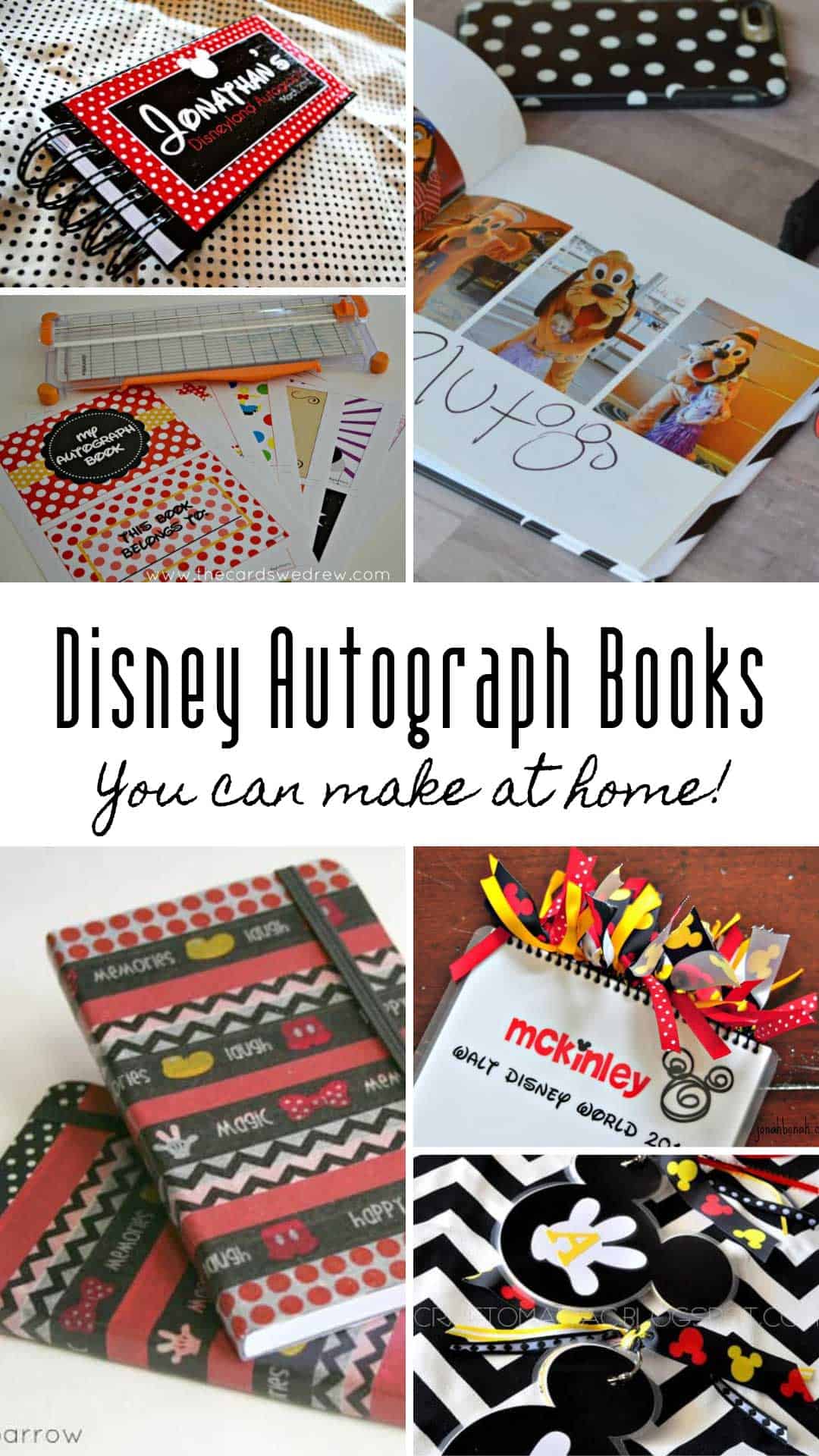 So many great ways to make your own Disney autograph books for your Disney World vacation!