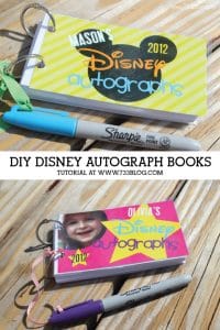Disney Autograph book tutorial