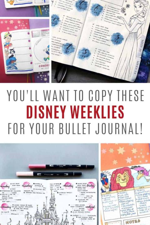 LOVING these Disney bullet journal ideas!