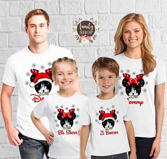 Christmas disney shirts for on sale family