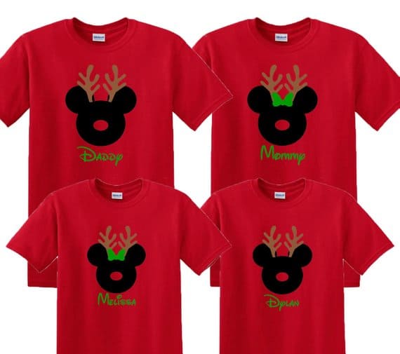 disney christmas shirt designs