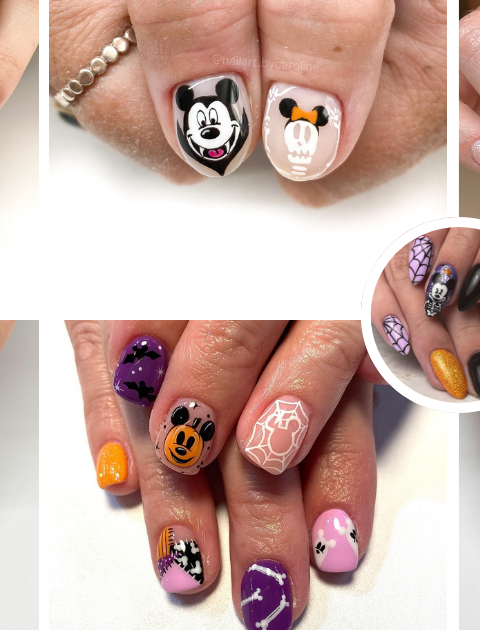 Looking to add a little magic to your Halloween? These fun and festive Disney nails are filled with ghostly cuteness, pumpkins, and a splash of Disney magic! Perfect for fans of all things Halloween and Disney! ??"