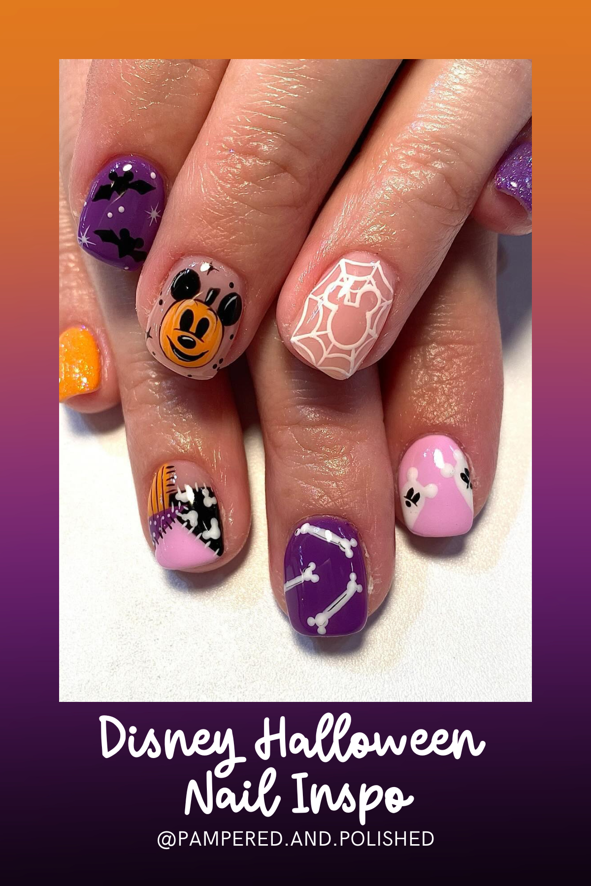 Orange, purple, and all the playful details! Mickey in a pumpkin and bats complete this festive Halloween look that's perfect for trick-or-treating at Disney