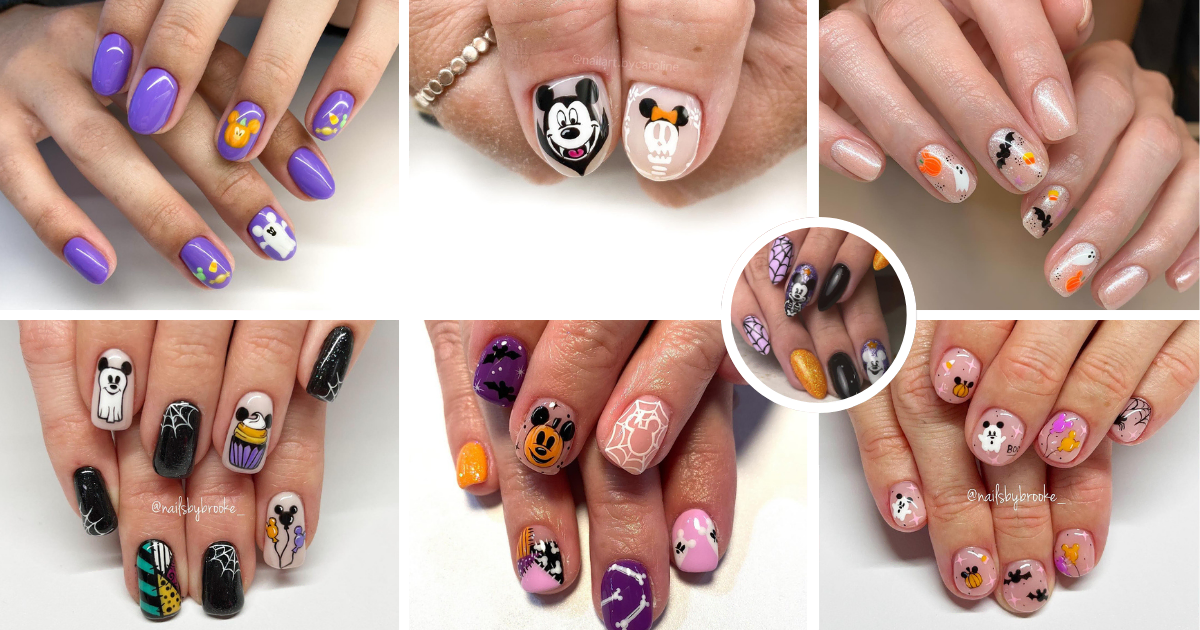 Looking to add a little magic to your Halloween? These fun and festive Disney nails are filled with ghostly cuteness, pumpkins, and a splash of Disney magic! Perfect for fans of all things Halloween and Disney! 🎃💀"