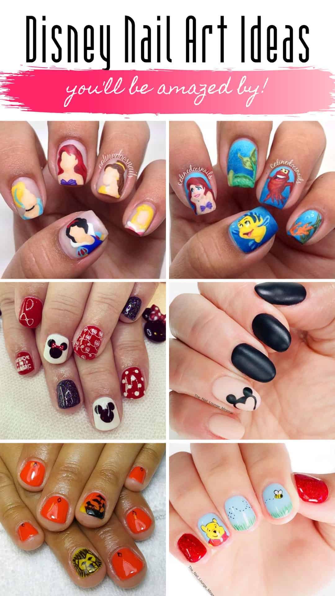 3d Disney Nail Art