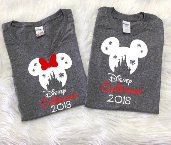 Disney Snowflake Castle Christmas Vacation Shirts