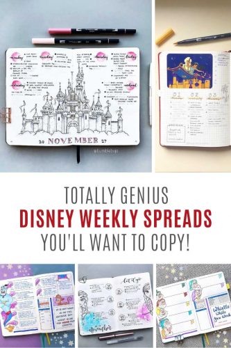 9 Disney Weekly Bullet Journal Ideas You Need to See