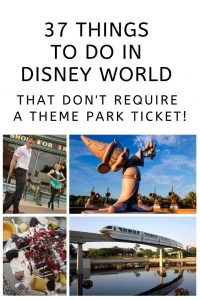 Wow who knew there was so much you could do at Disney World without actually going to a themepark!