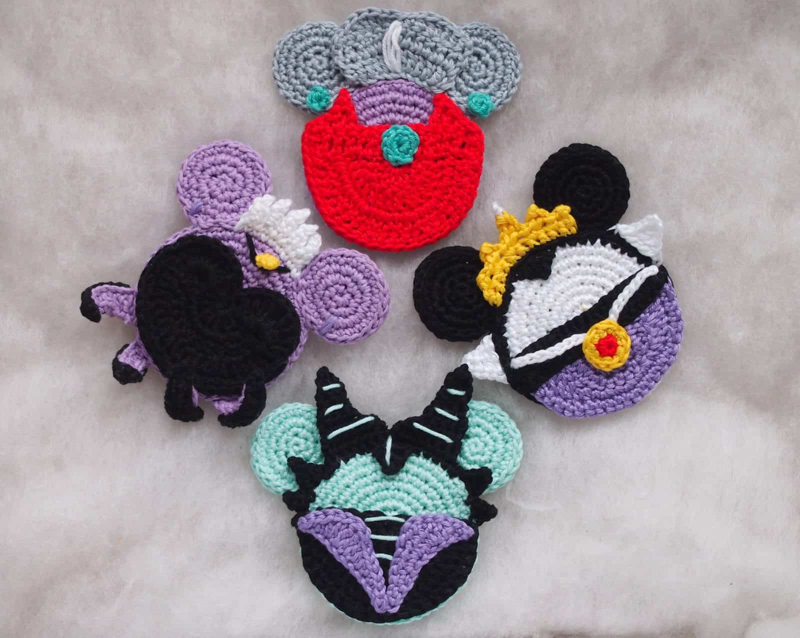 Disney villain keychain crochet pattern