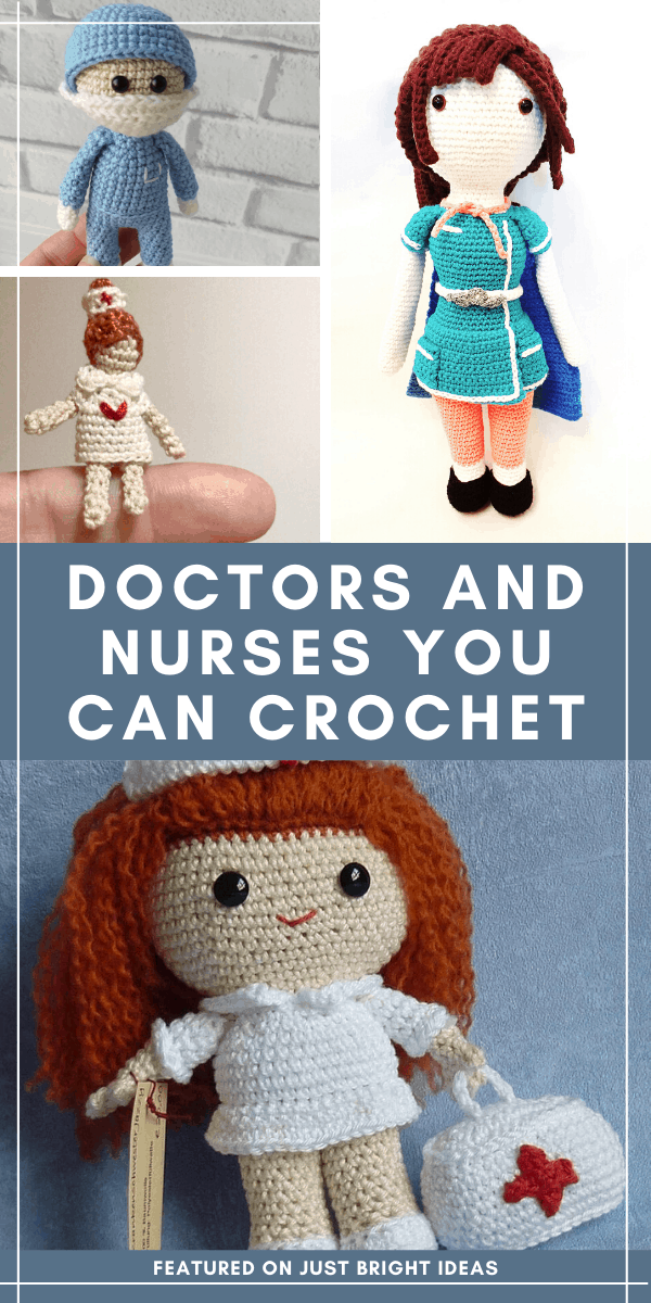 If you want to say thank you to our amazing medical teams, why not make some of these crochet doctors and nurses - then send them in to your local hospital