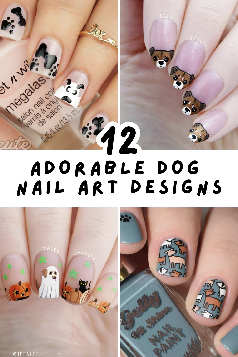 Discover the cutest dog nail art designs that perfectly show your love for furry friends! From short and sweet to long and elegant, these styles will make your nails bark-tacular! 🐶✨ #DogNailArt #PawfectNails