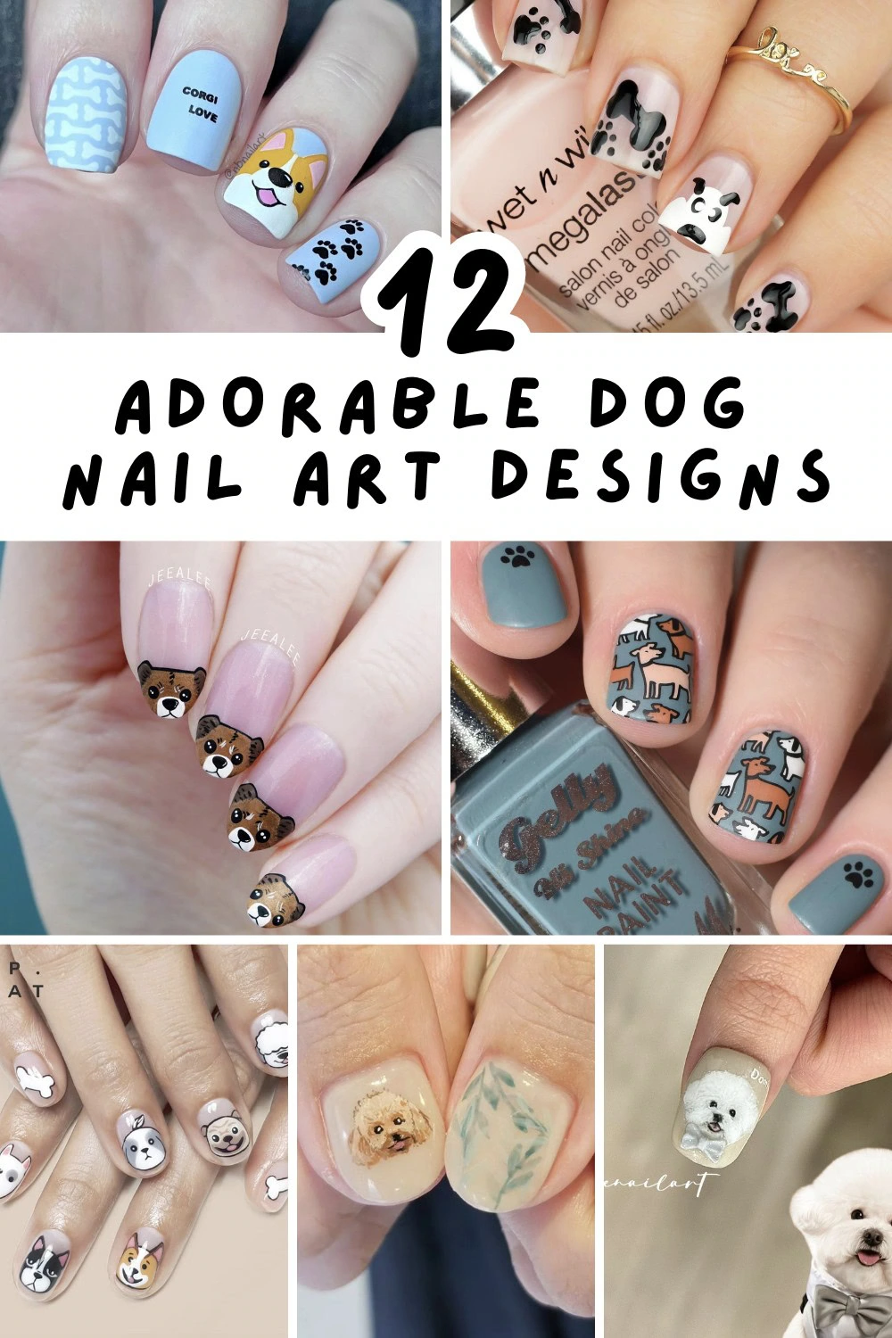 Discover the cutest dog nail art designs that perfectly show your love for furry friends! From short and sweet to long and elegant, these styles will make your nails bark-tacular! 🐶✨ #DogNailArt #PawfectNails