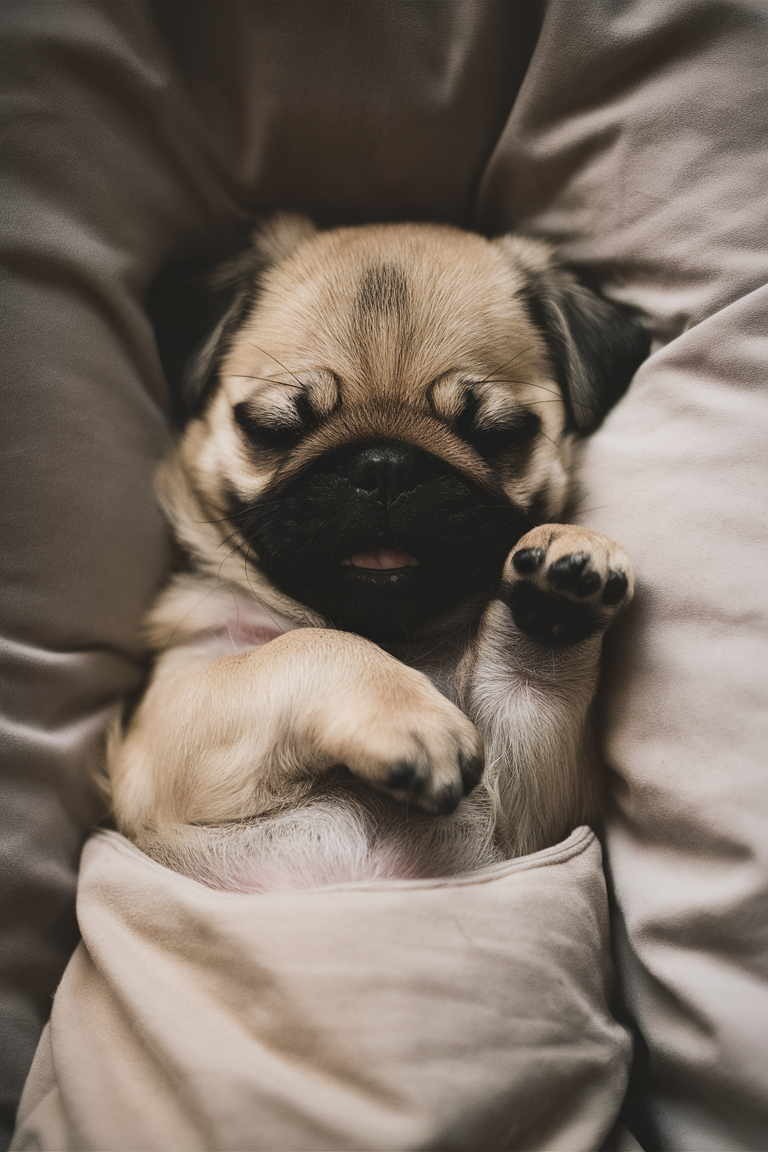 Drift into a world of cuteness with these sleepy puppies! 🐾💤 These little dreamers are sure to warm your heart! ❤️🐶 #PuppyCuddles #SweetDreams

