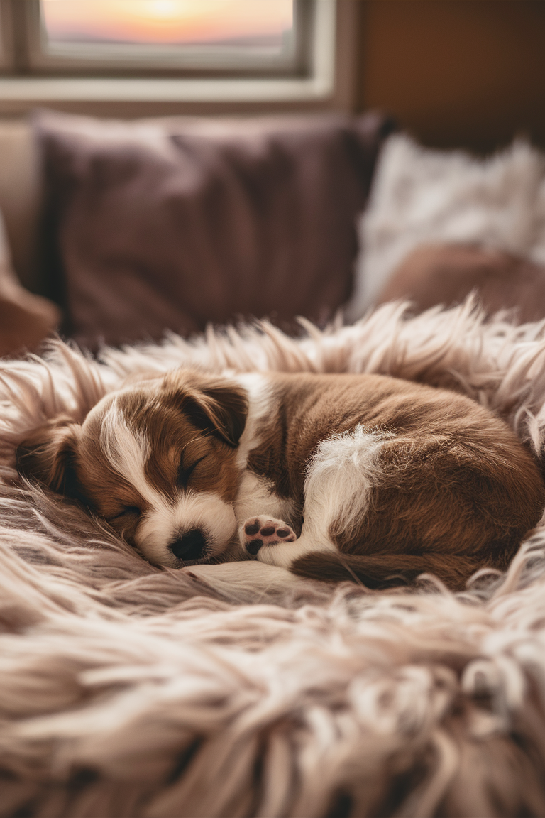 Drift into a world of cuteness with these sleepy puppies! 🐾💤 These little dreamers are sure to warm your heart! ❤️🐶 #PuppyCuddles #SweetDreams