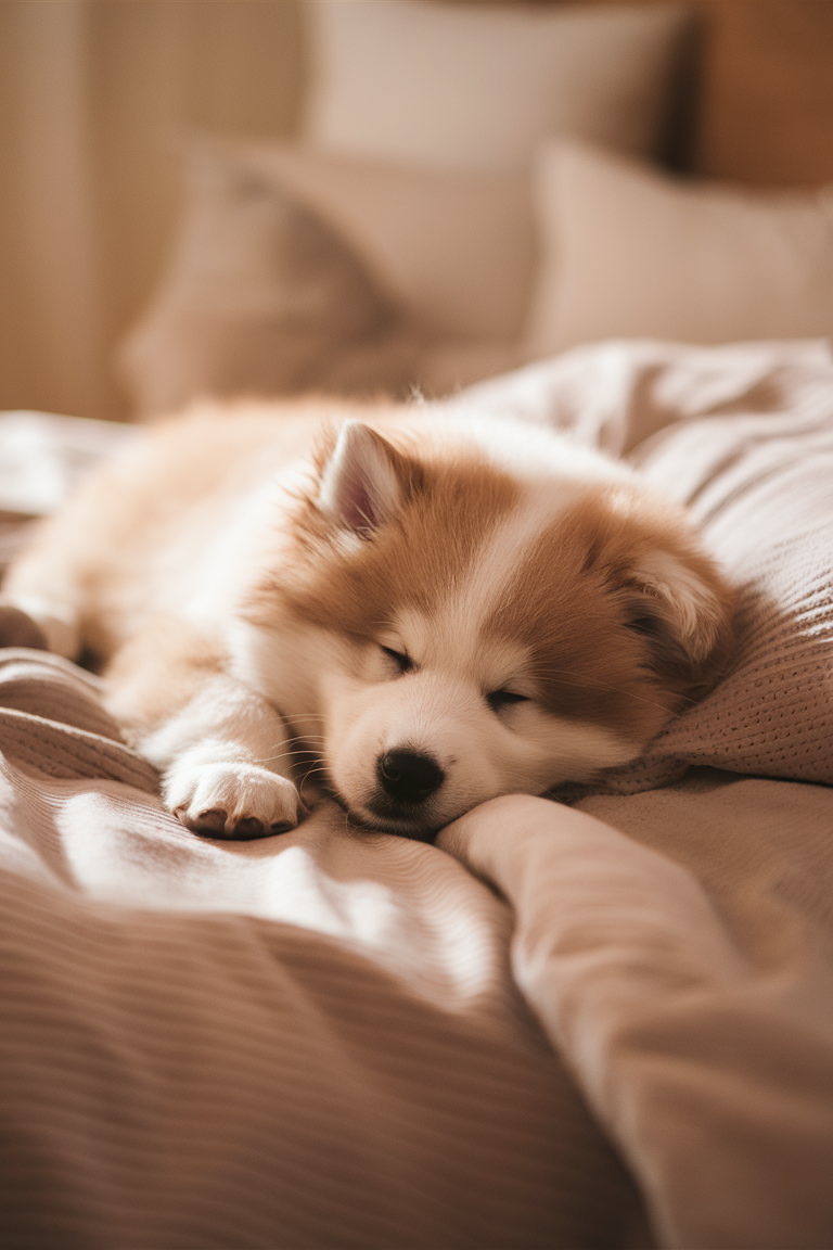 Drift into a world of cuteness with these sleepy puppies! 🐾💤 These little dreamers are sure to warm your heart! ❤️🐶 #PuppyCuddles #SweetDreams

