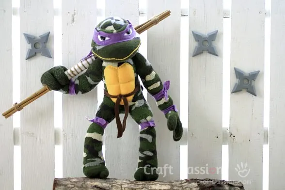 Sock Ninja Turtle Pattern