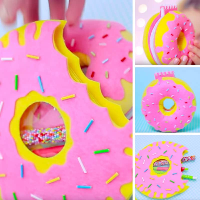 Love this DIY Donut stationery - it looks good enough to eat!