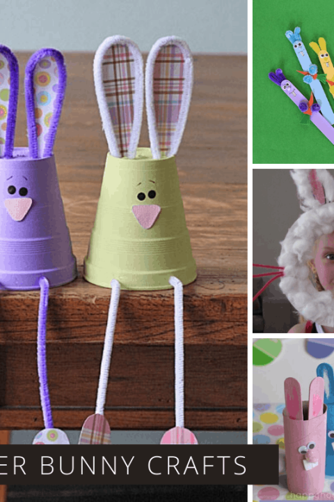 Loving these Easter bunny crafts - they're so cute! And your toddlers and preschoolers will have fun making them!