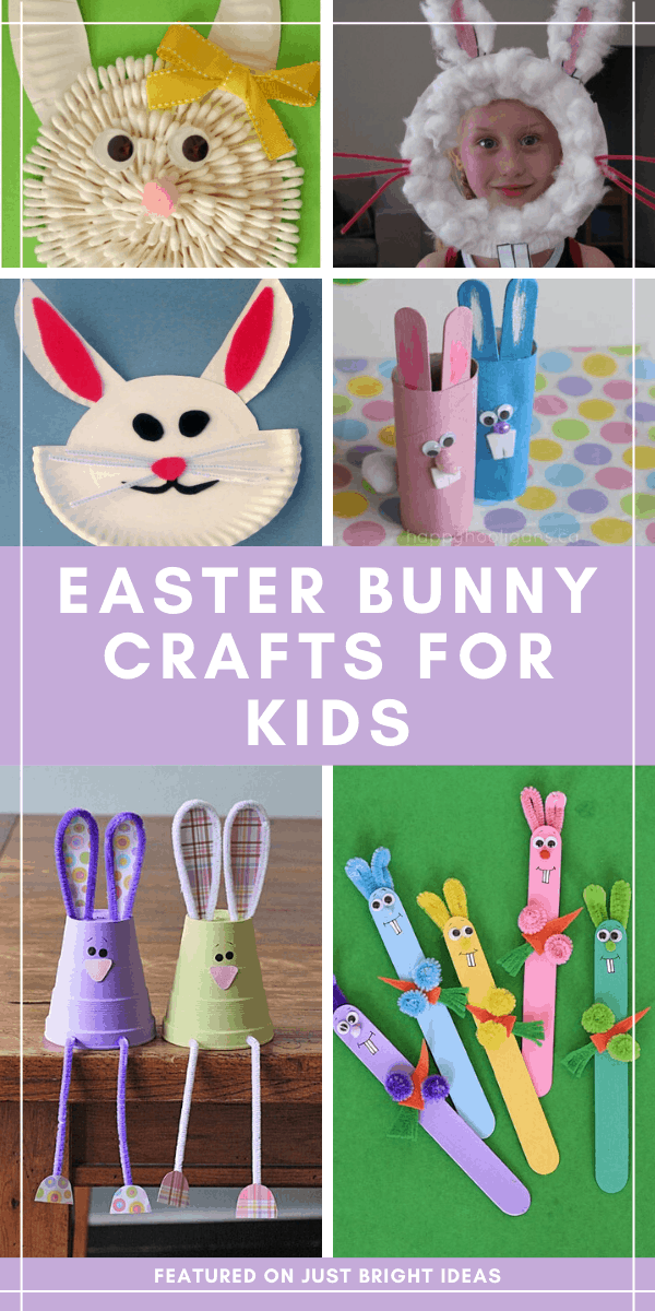 Loving these Easter bunny crafts - they're so cute! And your toddlers and preschoolers will have fun making them!