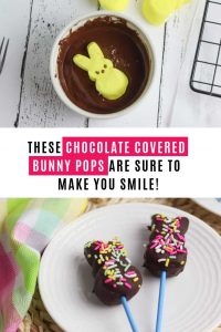 You have to make these Easter bunny pops. They make the perfect centerpiece for your Easter celebrations and they taste as yummy as they look!