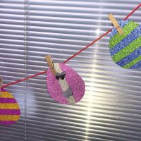 DIY Washi Tape Easter Egg Garland