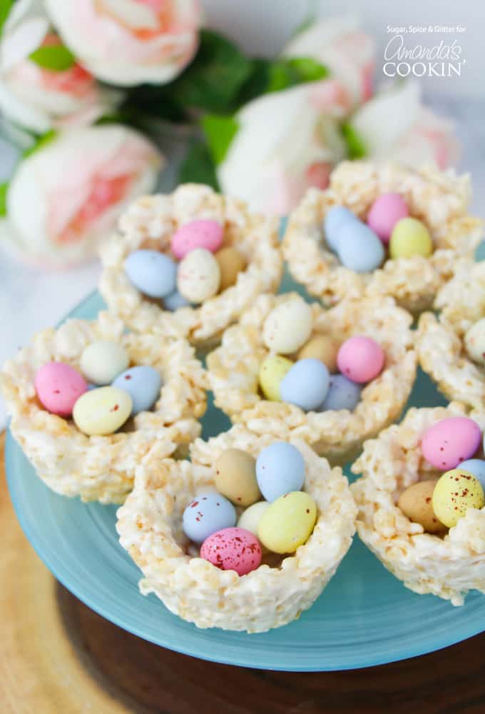 These adorable Rice Krispie Nests are as fun to make as they are to eat! Perfect for Easter, they’re filled with colorful candy eggs, making them a sweet treat kids will love.