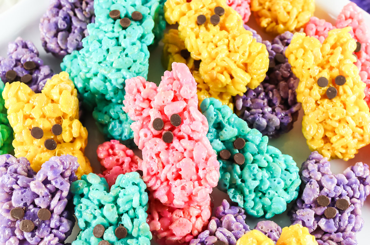 Combine the magic of Peeps with Rice Krispie Treats for a colorful and creative Easter dessert. This easy recipe is both fun to make and delicious to eat!