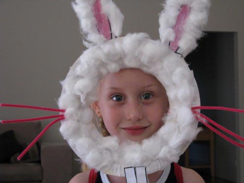 Paper Plate Easter Bunny Mask - Learning 4 Kids