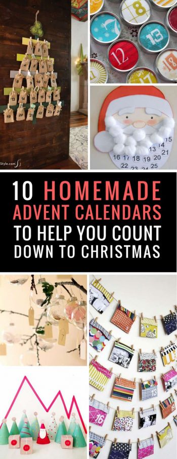 10 Easy Advent Calendars to Make at Home to Help You Count Down to ...