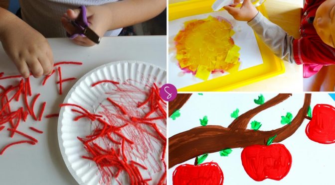 Easy Apple Crafts for Kids to Make and Other Apple Activities | Just ...