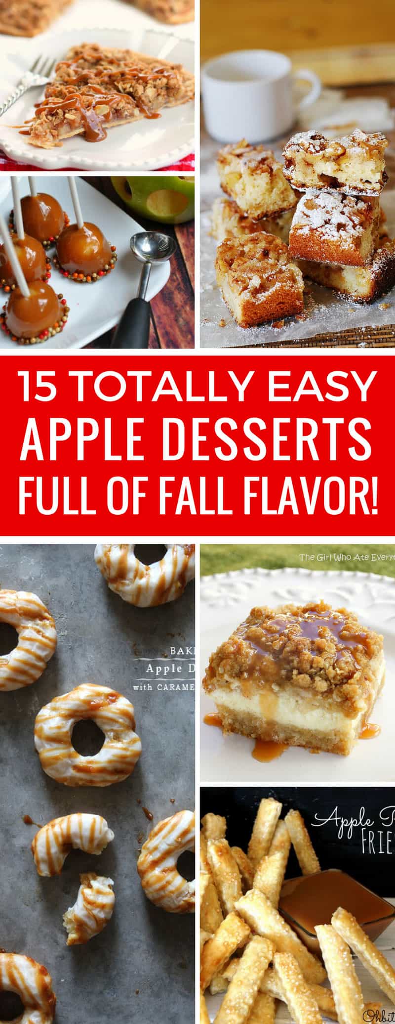 Yum! Loving these easy apple dessert recipes - and the kids do too!