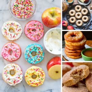 oh my goodness these apple donut recipes look amazing! I can't believe how easy they are to make!